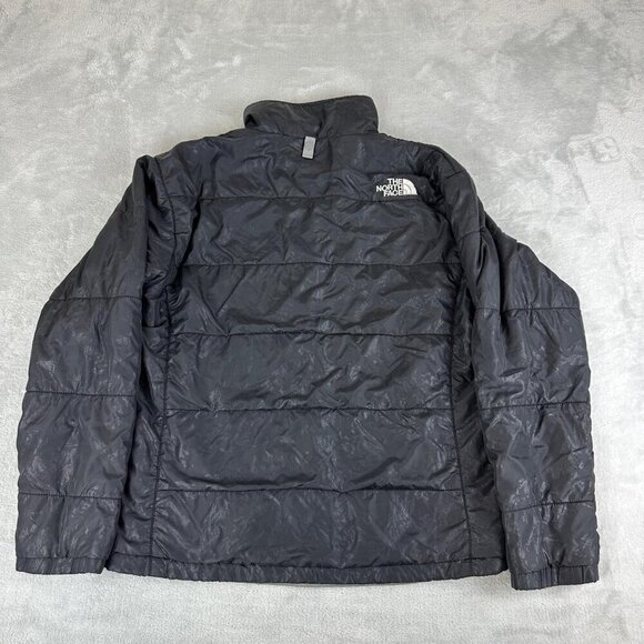 The North Face Black Patterned Puffer Jacket Women's XL - Picture 12 of 16